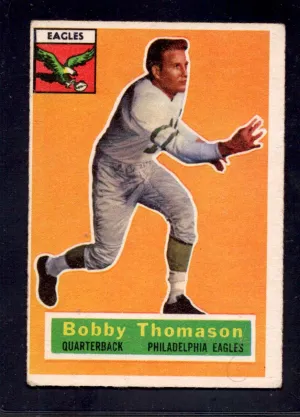 1956 Topps #100 Bobby Thomason Eagles Football Card