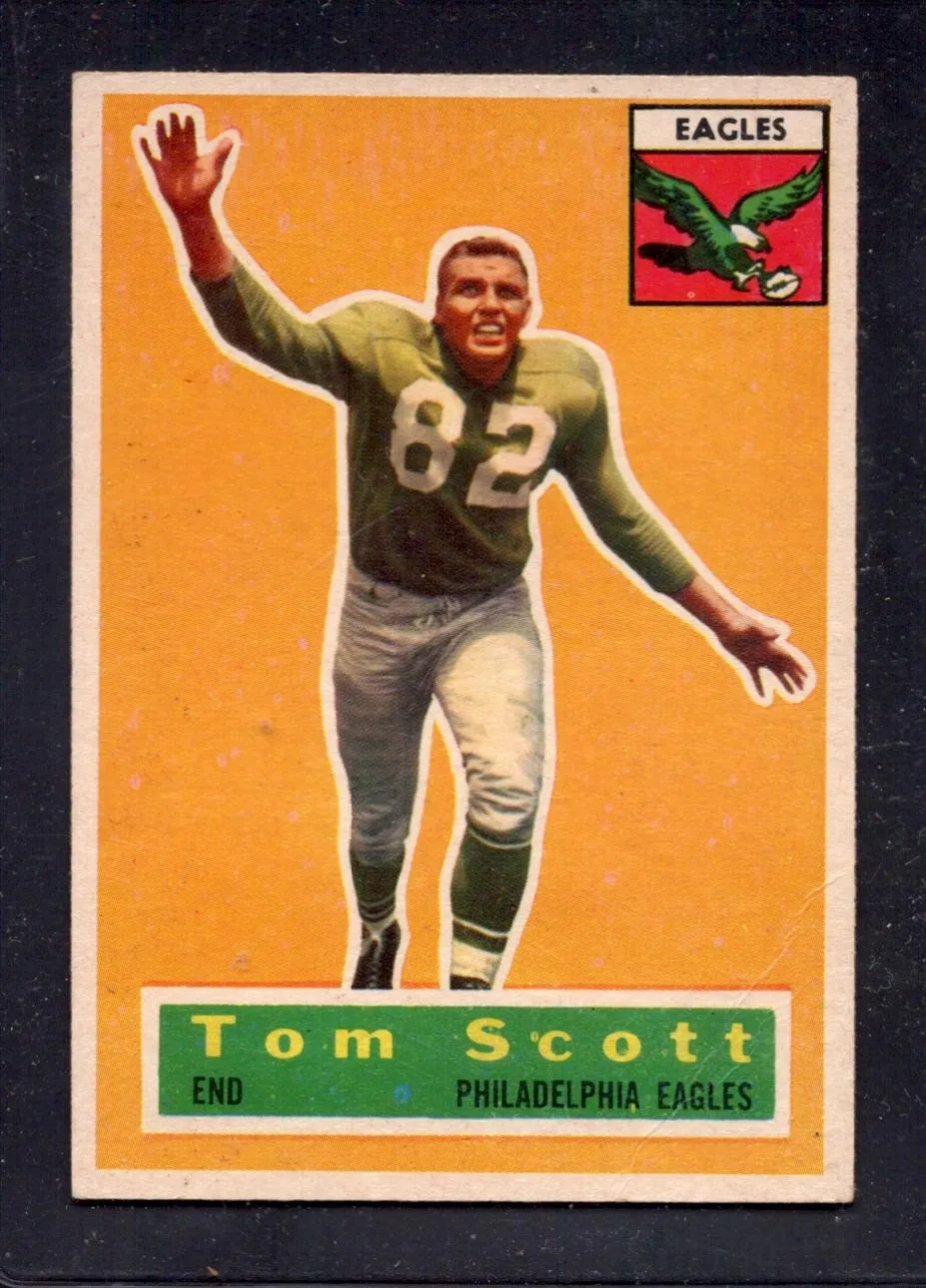 1956 Topps #112 Tom Scott Eagles Football Card