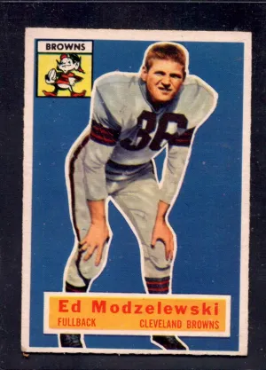 1956 Topps #117 Ed Modzelewski Browns  Football Card