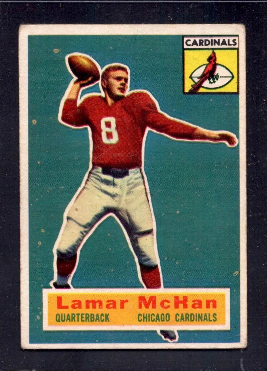 1956 Topps #118 Lamar McHan Cardinals Rookie Football Card