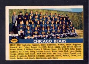 1956 Topps #119  Bears Team Photo Football Card