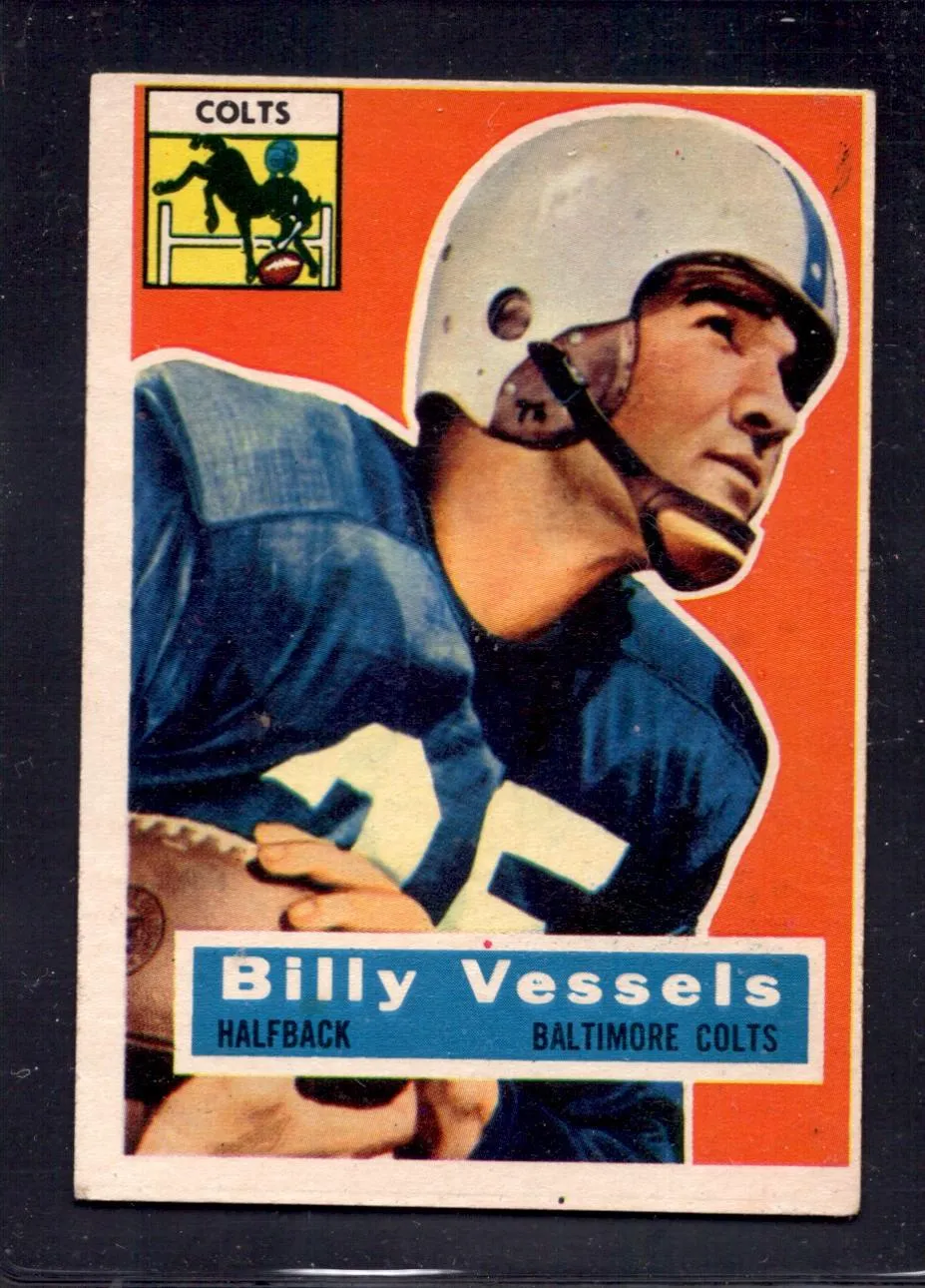 1956 Topps #120 Billy Vessels Colts Rookie Football Card