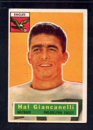 1956 Topps #16 Hal Giancanelli Eagles  Football Card