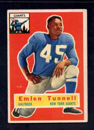 1956 Topps #17 Emlen Tunnell Giants  Football Card