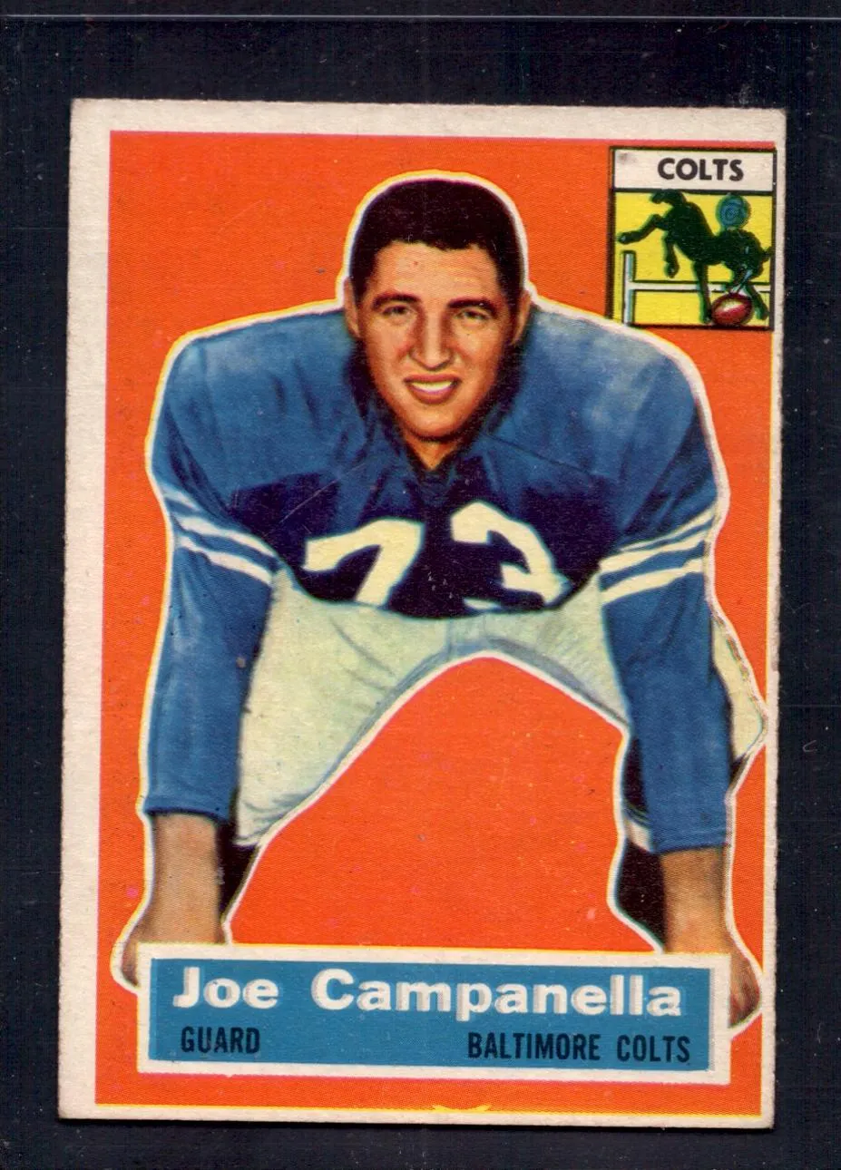 1956 Topps #24 Joe Campanella Colts  Football Card