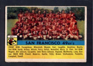 1956 Topps #26 49ers Team Photo Football Card