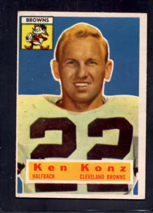 1956 Topps #33 Ken Konz Browns  Football Card