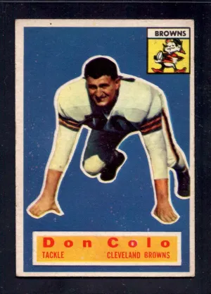 1956 Topps #57 Don Colo Browns Football Card