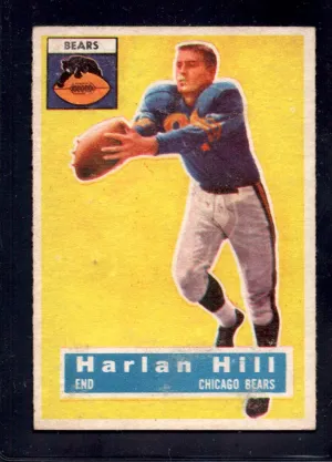 1956 Topps #59 Harlan Hill Bears Football Card