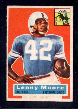 1956 Topps #60 Lenny Moore Colts Rookie Football Card