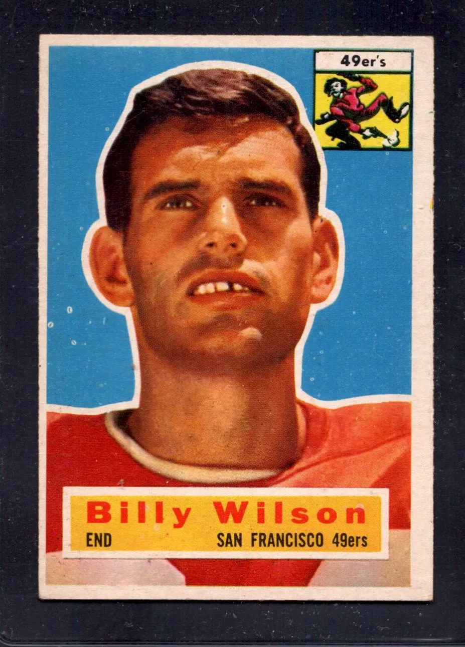 1956 Topps #62 Billy Wilson 49ers Football Card