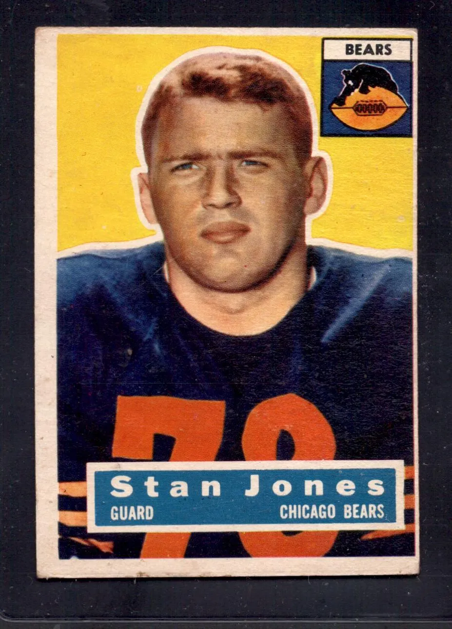 1956 Topps #71 Stan Jones Bears Rookie Football Card