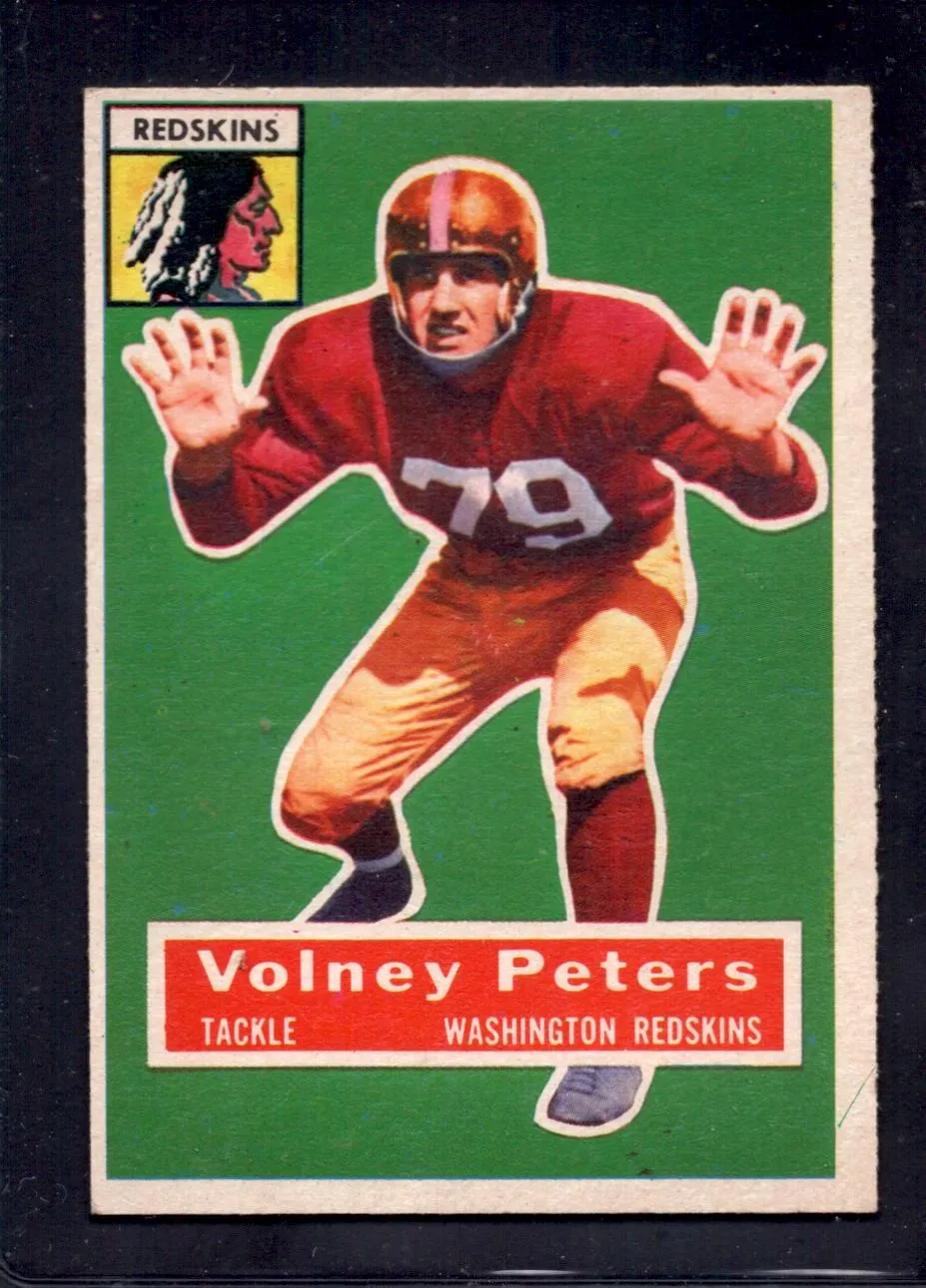 1956 Topps #73 Volney Peters Redskins SHORT PRINT Football Card