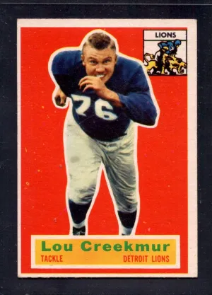 1956 Topps #8 Lou Creekmur Lions  Football Card