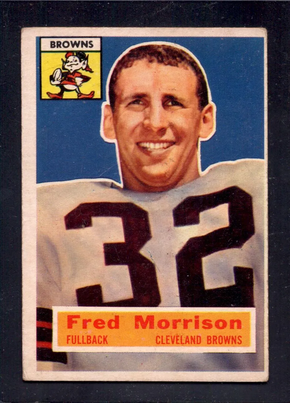 1956 Topps #81 Fred Morrison Browns Football Card