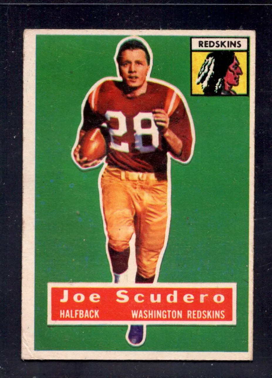 1956 Topps #85 Joe Scudero Redskins SHORT PRINT Football Card