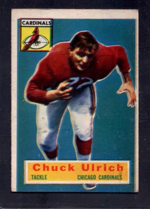 1956 Topps #94 Chuck Ulrich Cardinals SHORT PRINT Football Card