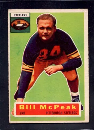 1956 Topps #99 Bill McPeak Steelers Football Card