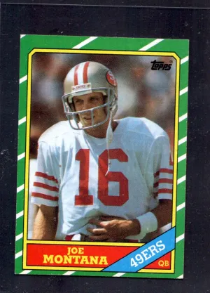 1986 Topps #156 Joe Montana 49ers  Football Card