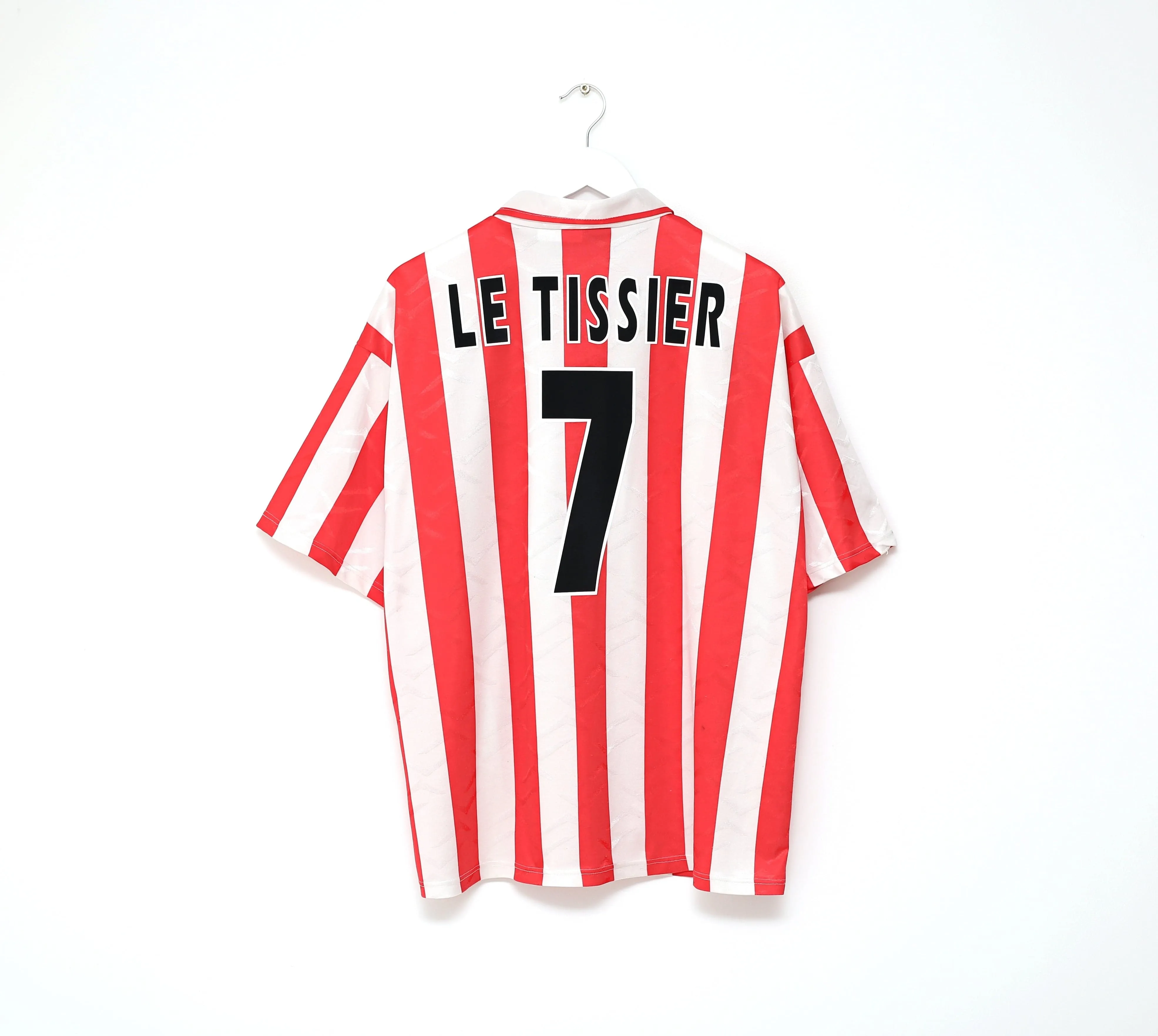 1995/97 LE TISSIER #7 Southampton Vintage PONY Home Football Shirt Jersey (XL)