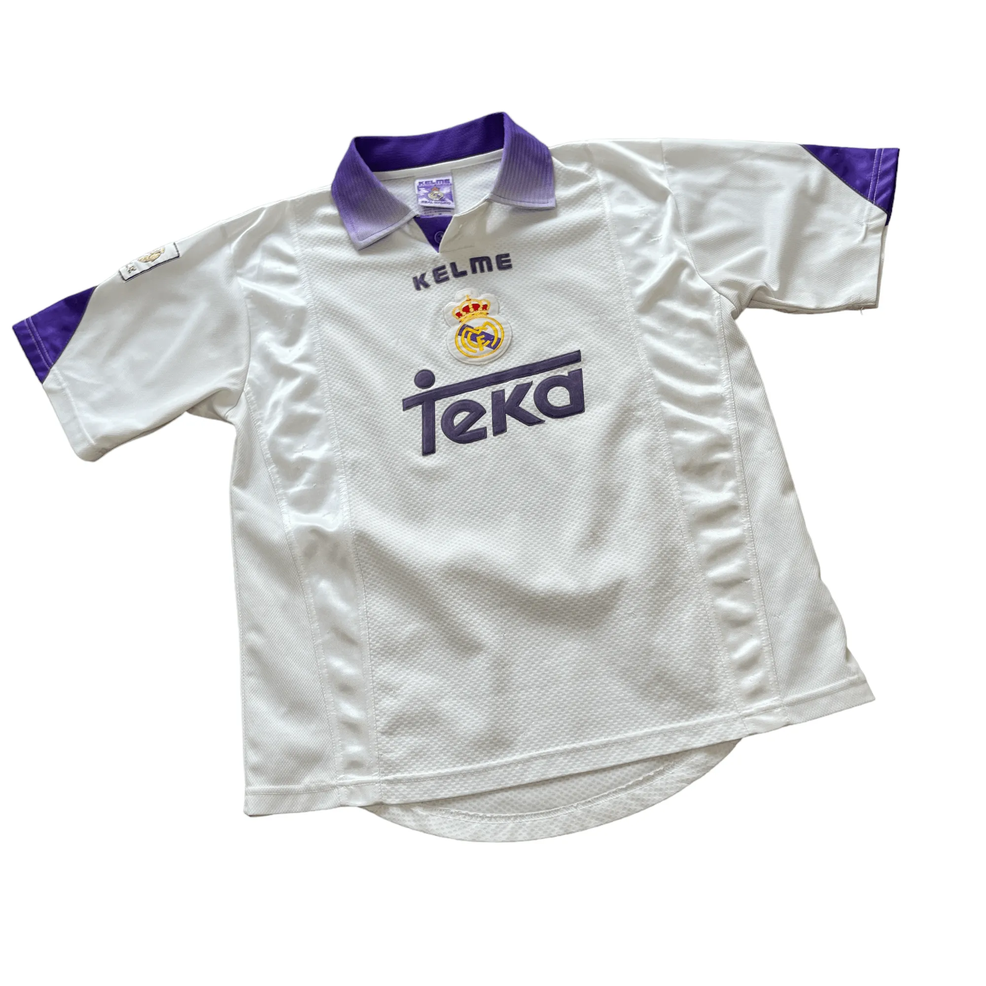 1997-98 White Kelma Real Madrid Shirt - Medium