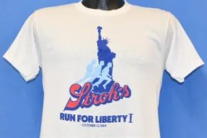 80s Stroh's Beer Run For Liberty I Statue Running t-shirt Small