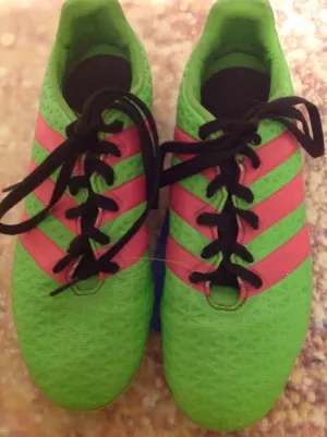 Adidas Green & Pink Cleats Size 5.5