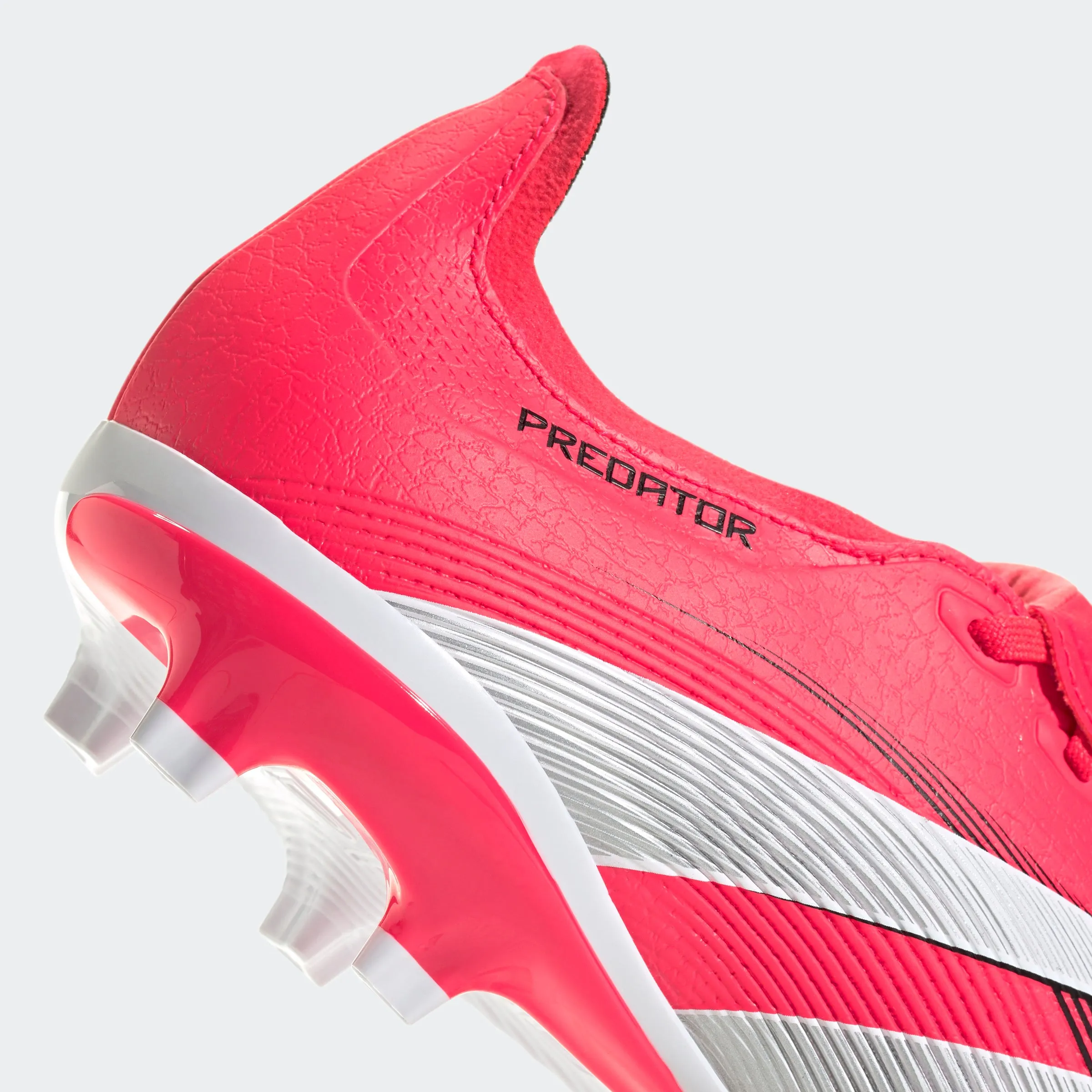 adidas Predator League Fold-Over Tongue Firm/Multi-Ground Soccer Cleats | Lucid Red-Cloud White | Men's