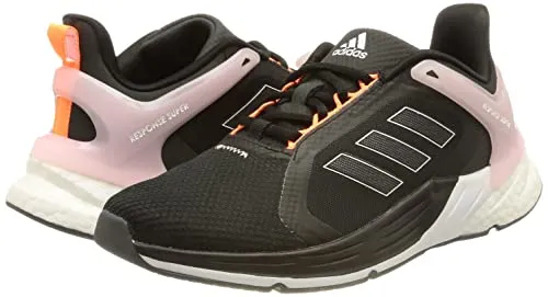 adidas Women's Mesh Response Super X Cblack/Ftwwht/Clpink Running Shoes - 4 UK