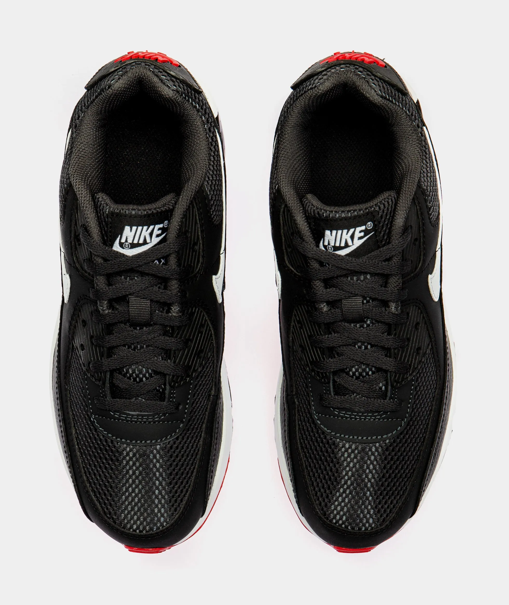 Air Max 90 Grade School Lifestyle Shoe (Black/Red)