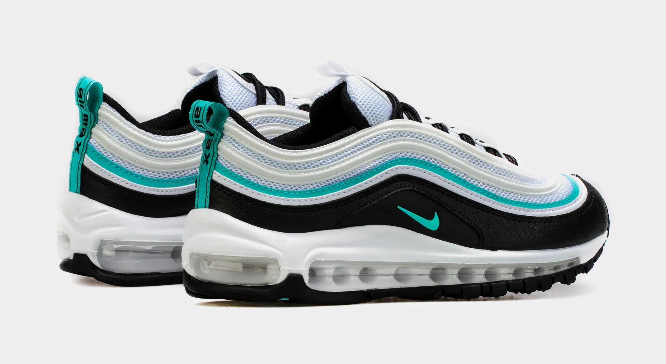 Air Max 97 Tiffany Grade School Running Shoes (White/Teal)