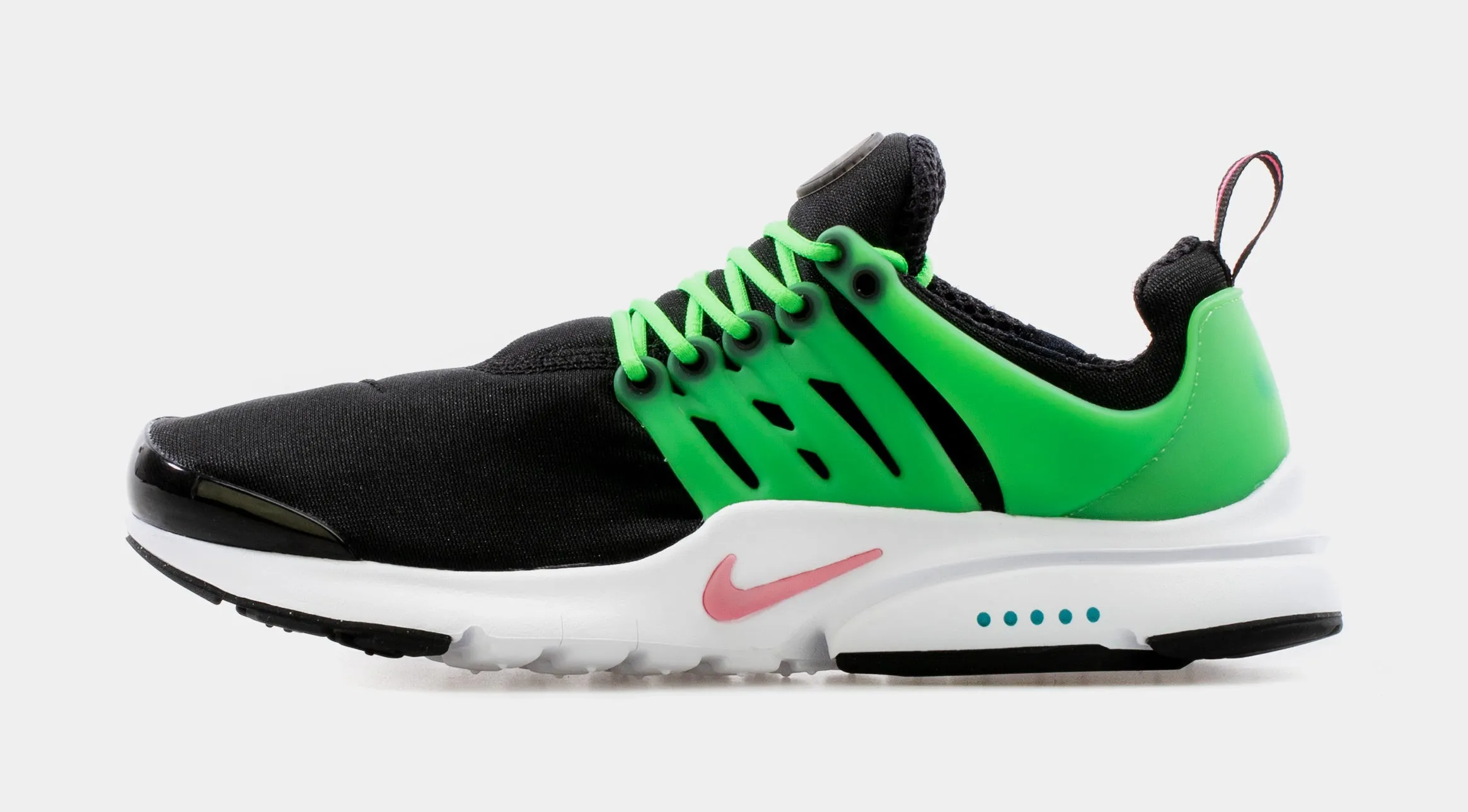 Air Presto Grade School Running Shoe (Black/Green)