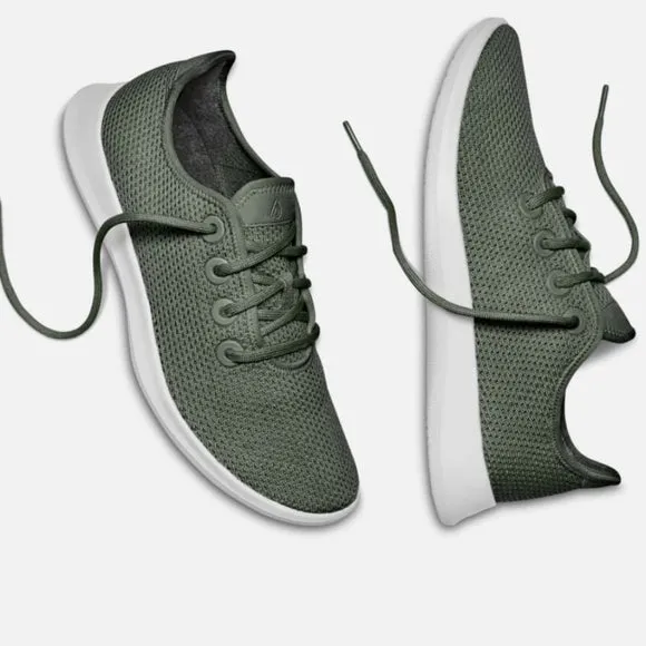 Allbirds Tree Runners - LIMITED EDITION: Olive Green  (White Sole)