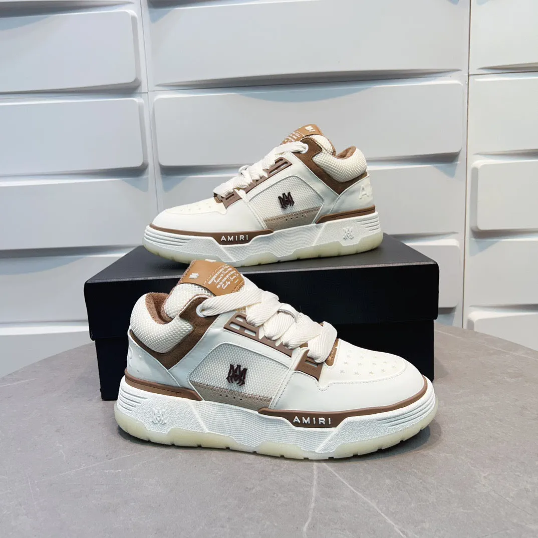 AMR MA-1 Brown and White Sneakers-137