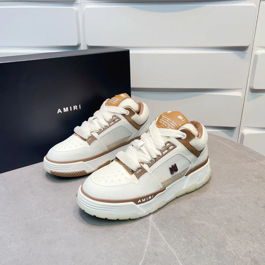 AMR MA-1 Brown and White Sneakers-137