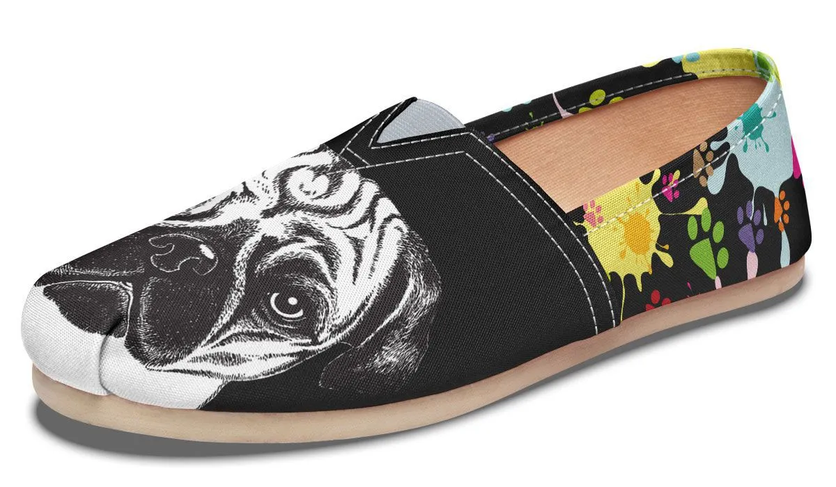 Artsy Pug Casual Shoes