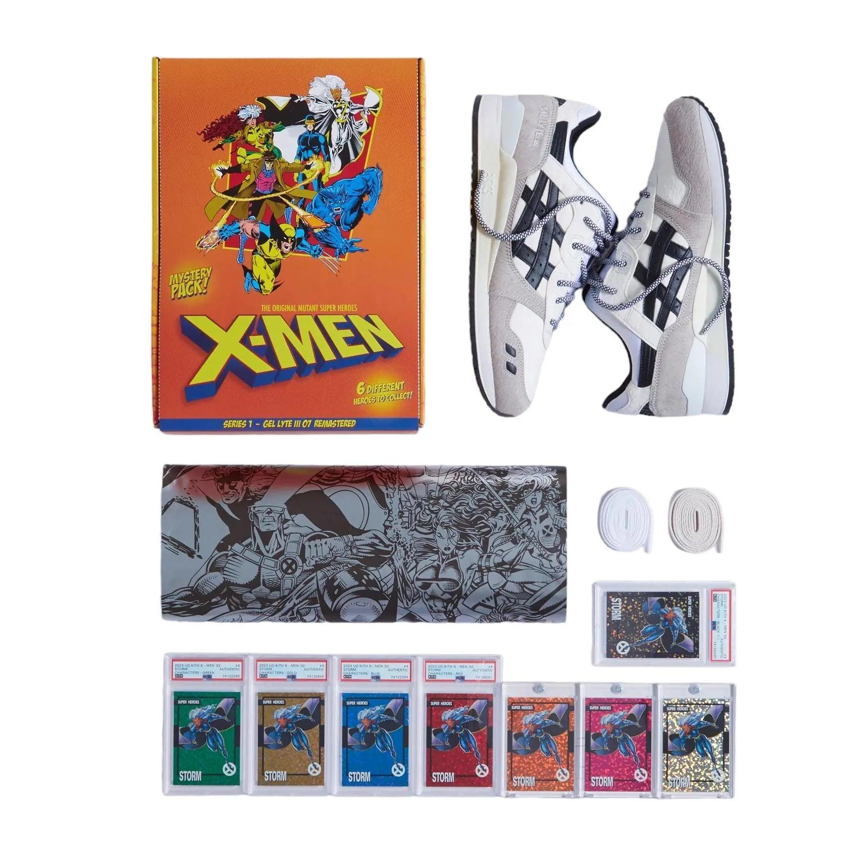 ASICS Gel-Lyte III '07 Remastered Kith Marvel X-Men Mystery Sealed Box (Trading Card Included)