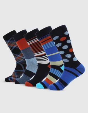 Autumn Equinox Crew Socks 5 Pack