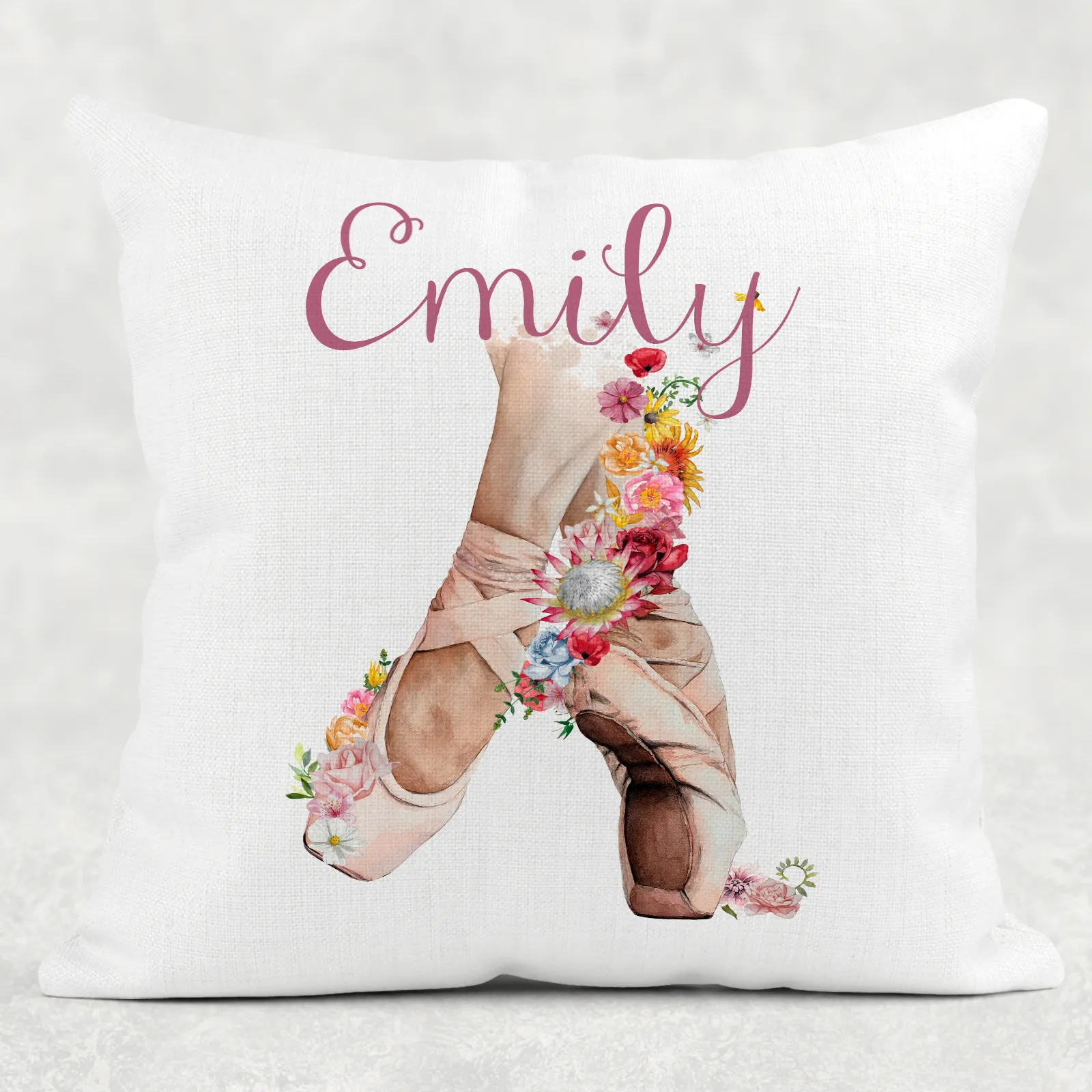 Ballet Shoes Personalised Cushion