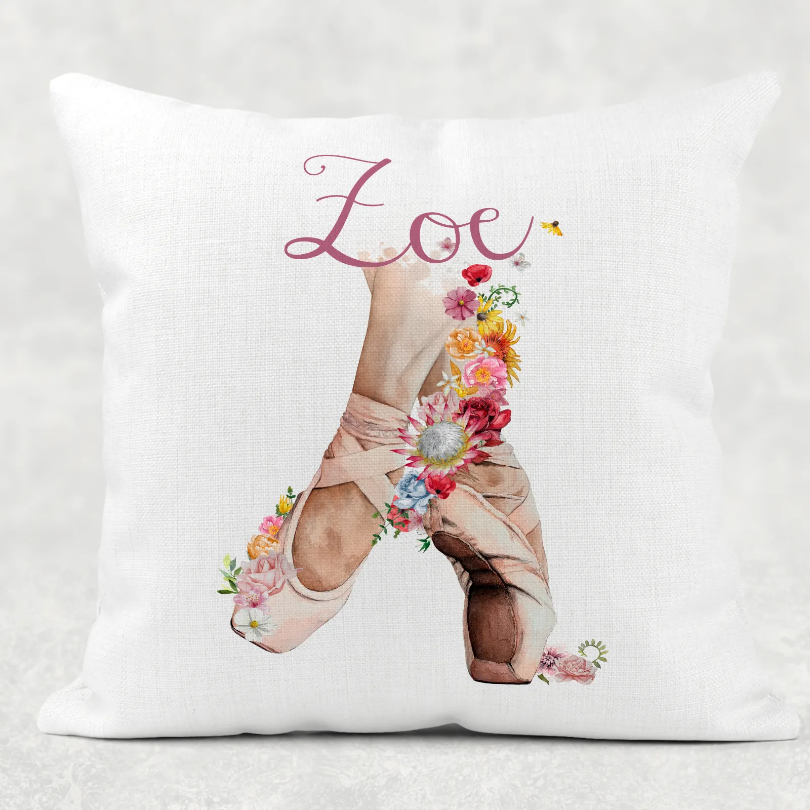 Ballet Shoes Personalised Cushion