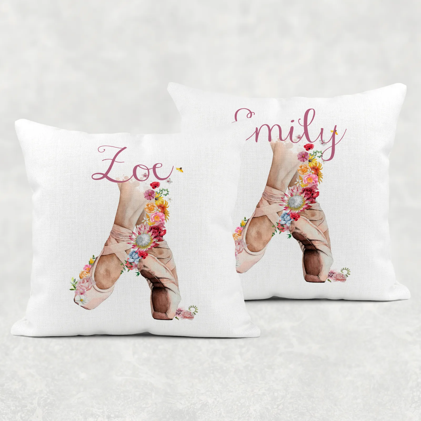 Ballet Shoes Personalised Cushion