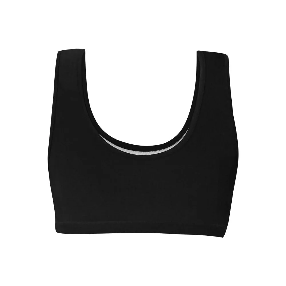 Black Women's Athletic Sports Bra