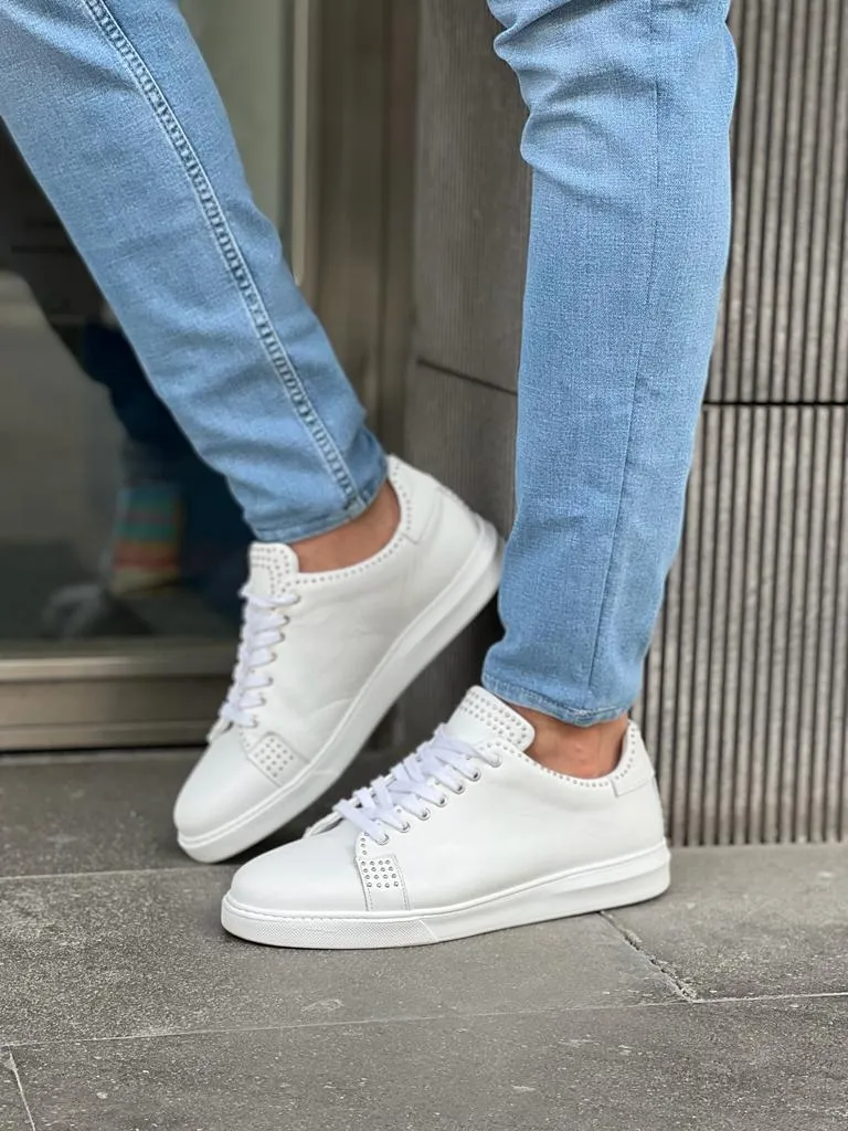 Bojoni Veneta Staple Detailed Eva Sole White Sneakers