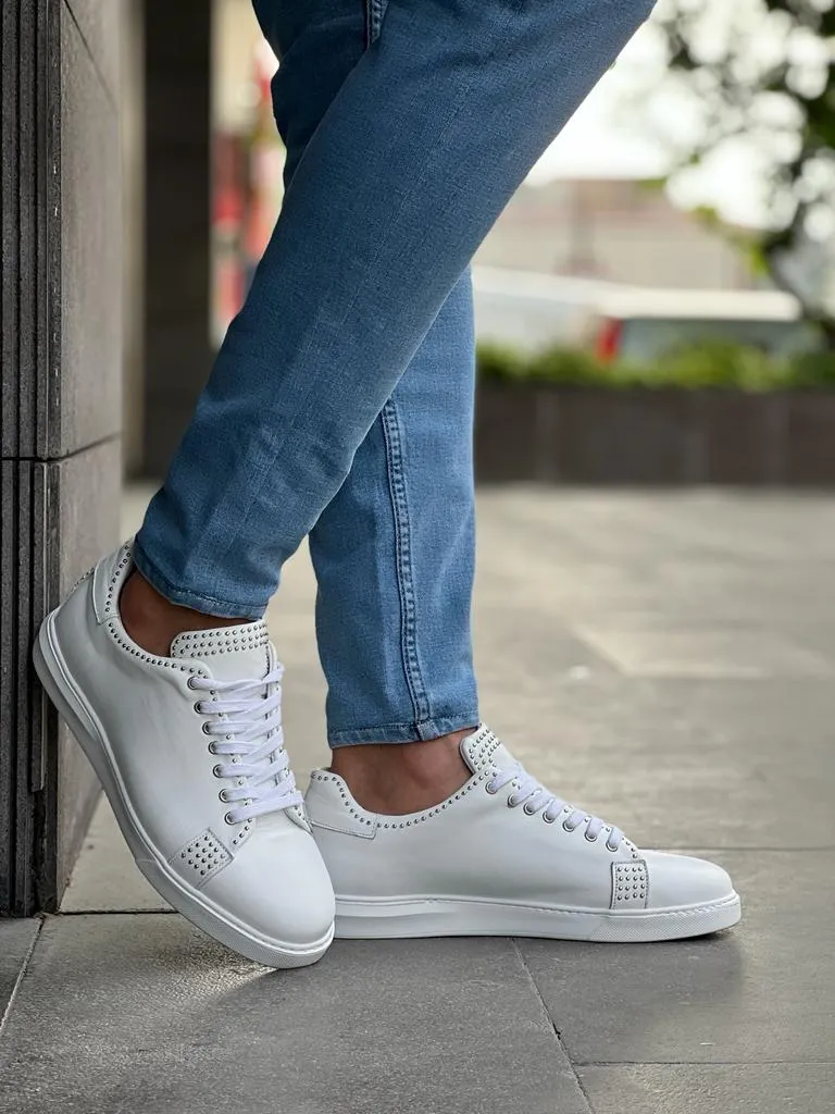 Bojoni Veneta Staple Detailed Eva Sole White Sneakers