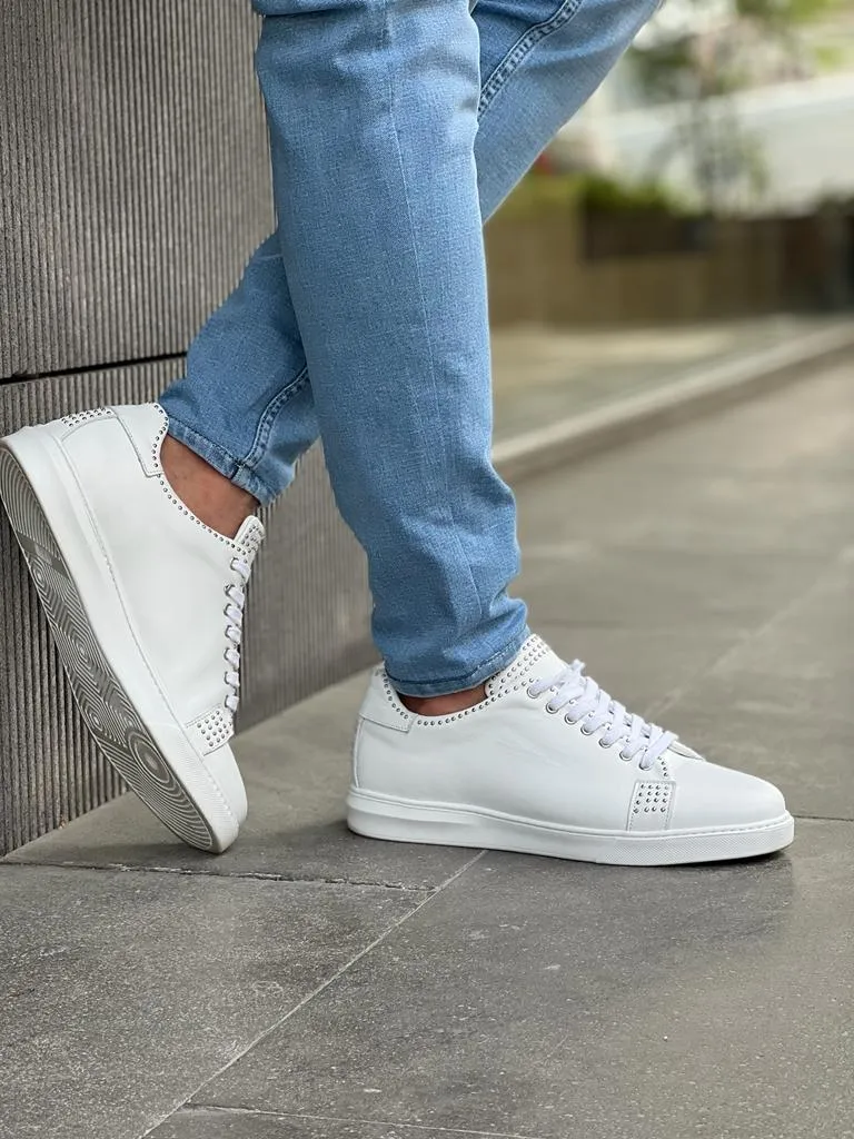 Bojoni Veneta Staple Detailed Eva Sole White Sneakers