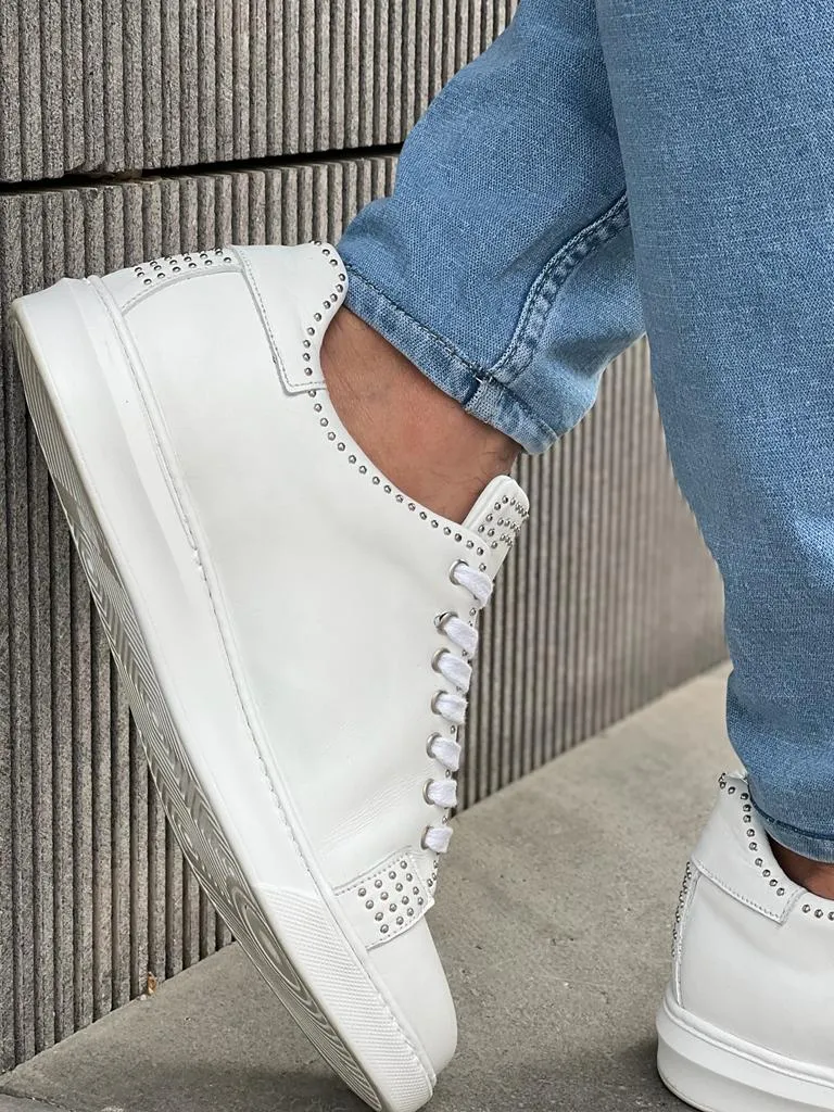 Bojoni Veneta Staple Detailed Eva Sole White Sneakers