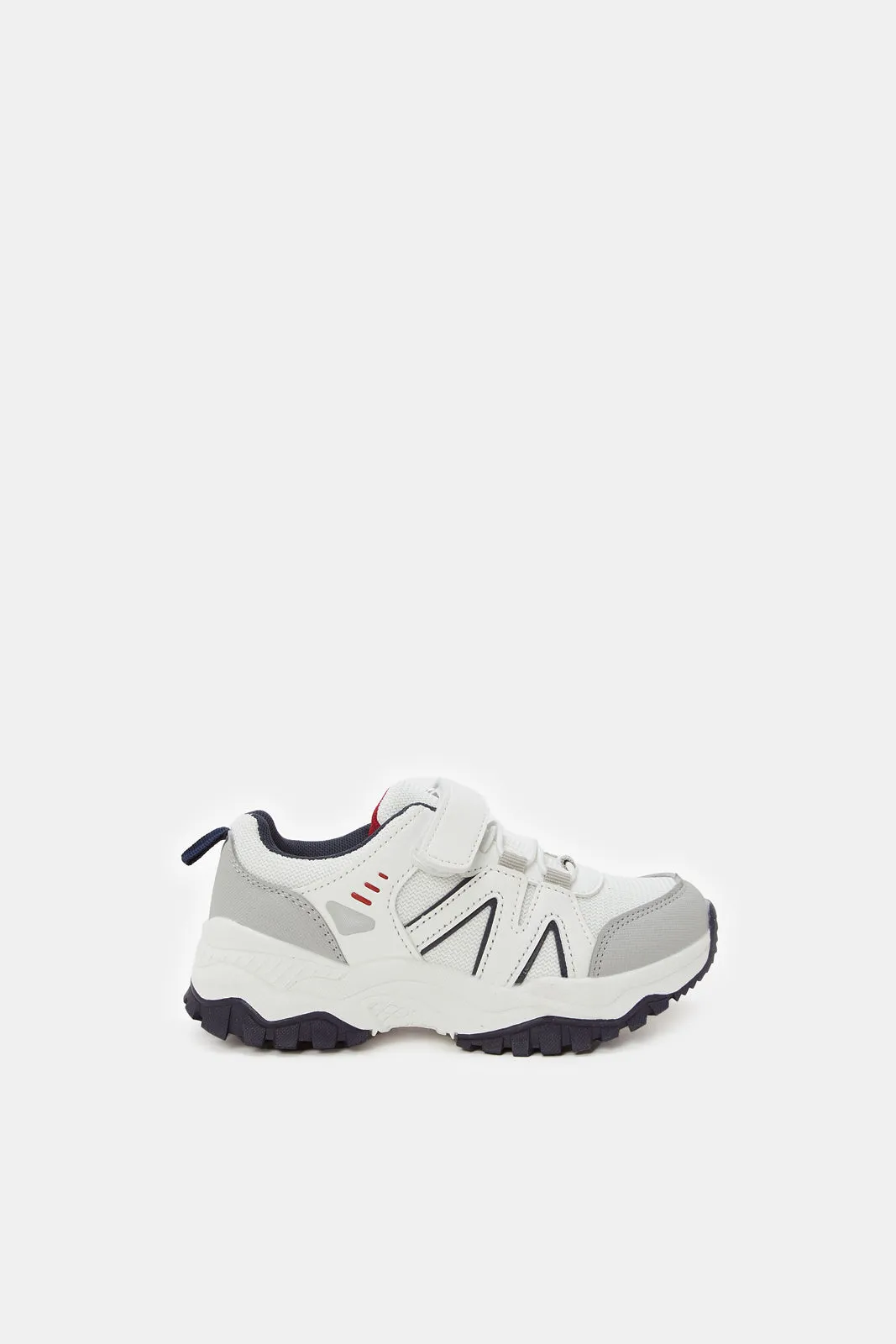 Boys White Overlayed Trekker