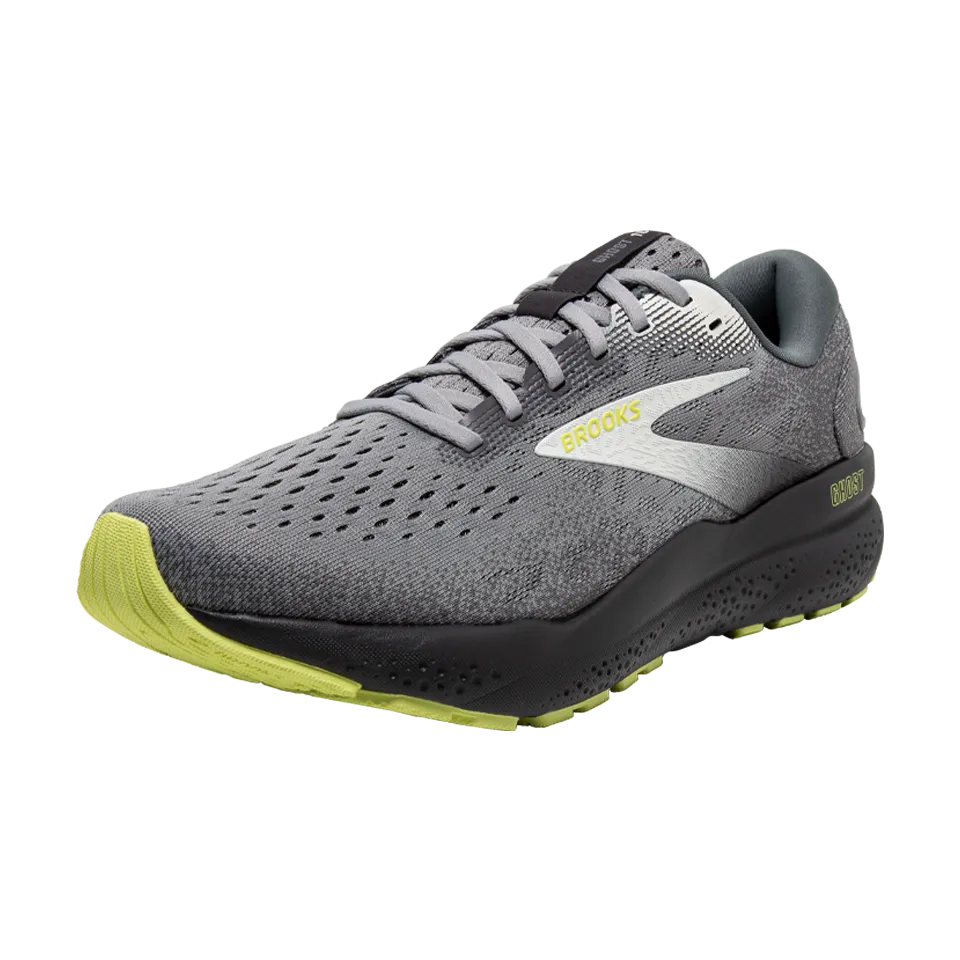 Brooks Men's Ghost 16 2E Width Primer/Grey/Lime