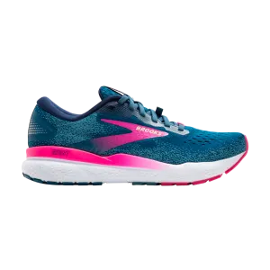 Brooks Women's Ghost 16 GTX B Width Moroccan Blue/Pink/Yellow