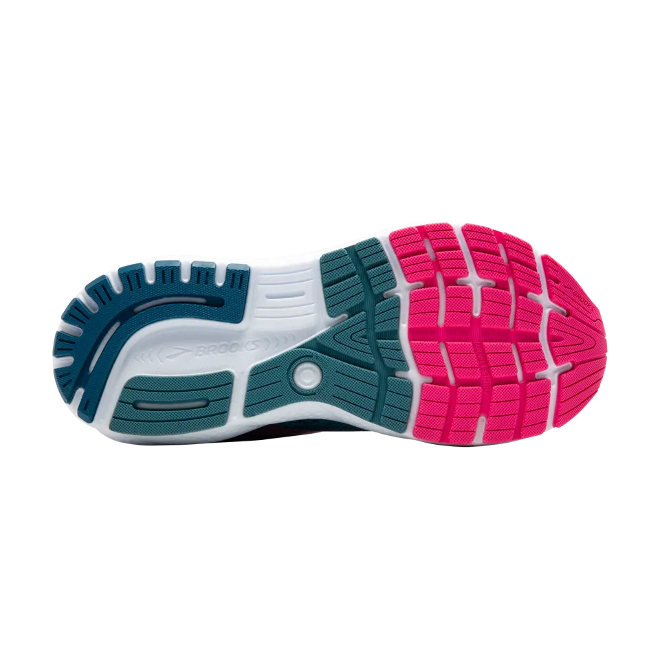 Brooks Women's Ghost 16 GTX B Width Moroccan Blue/Pink/Yellow